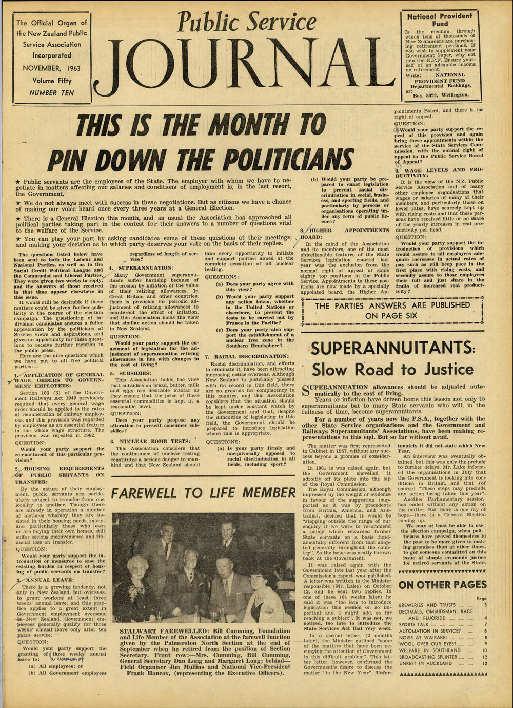 PSA Journal: Vol 50 No 10, November 1963