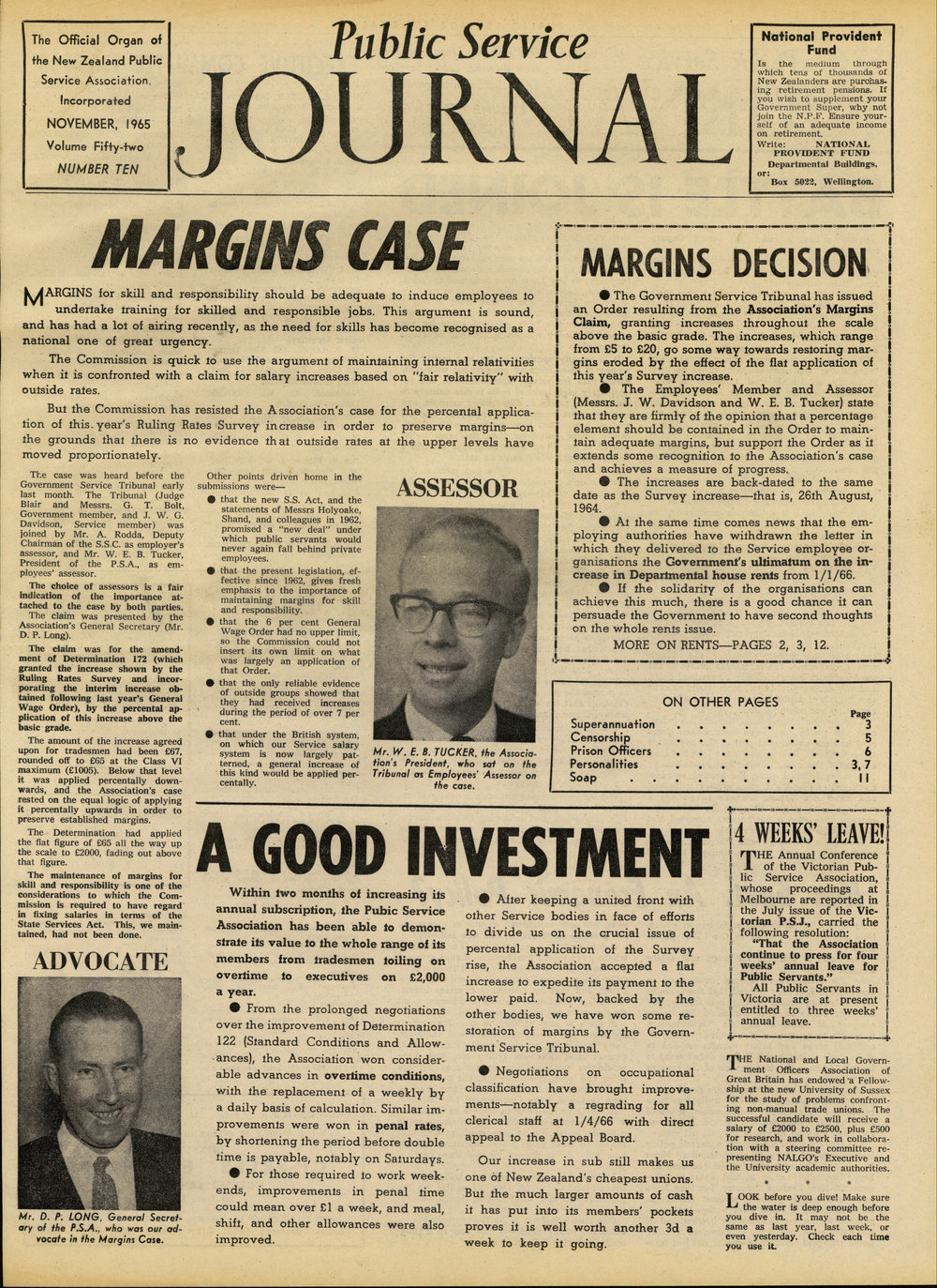 PSA Journal: Vol 52 No 10, November 1965