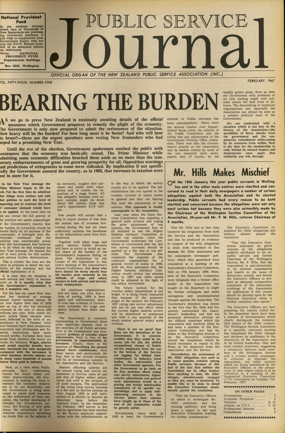 PSA Journal: Vol 54 No 1, February 1967