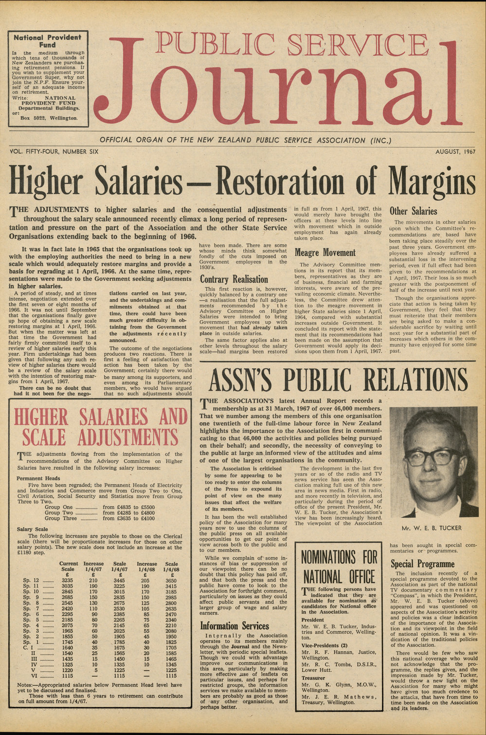 PSA Journal: Vol 54 No 6, August 1967