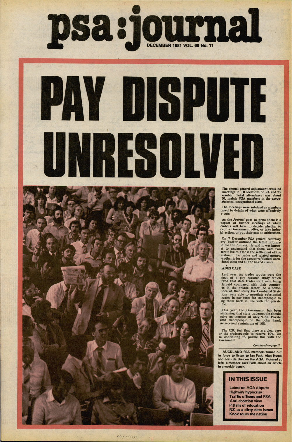 PSA Journal: Vol 68 No 11, December 1981